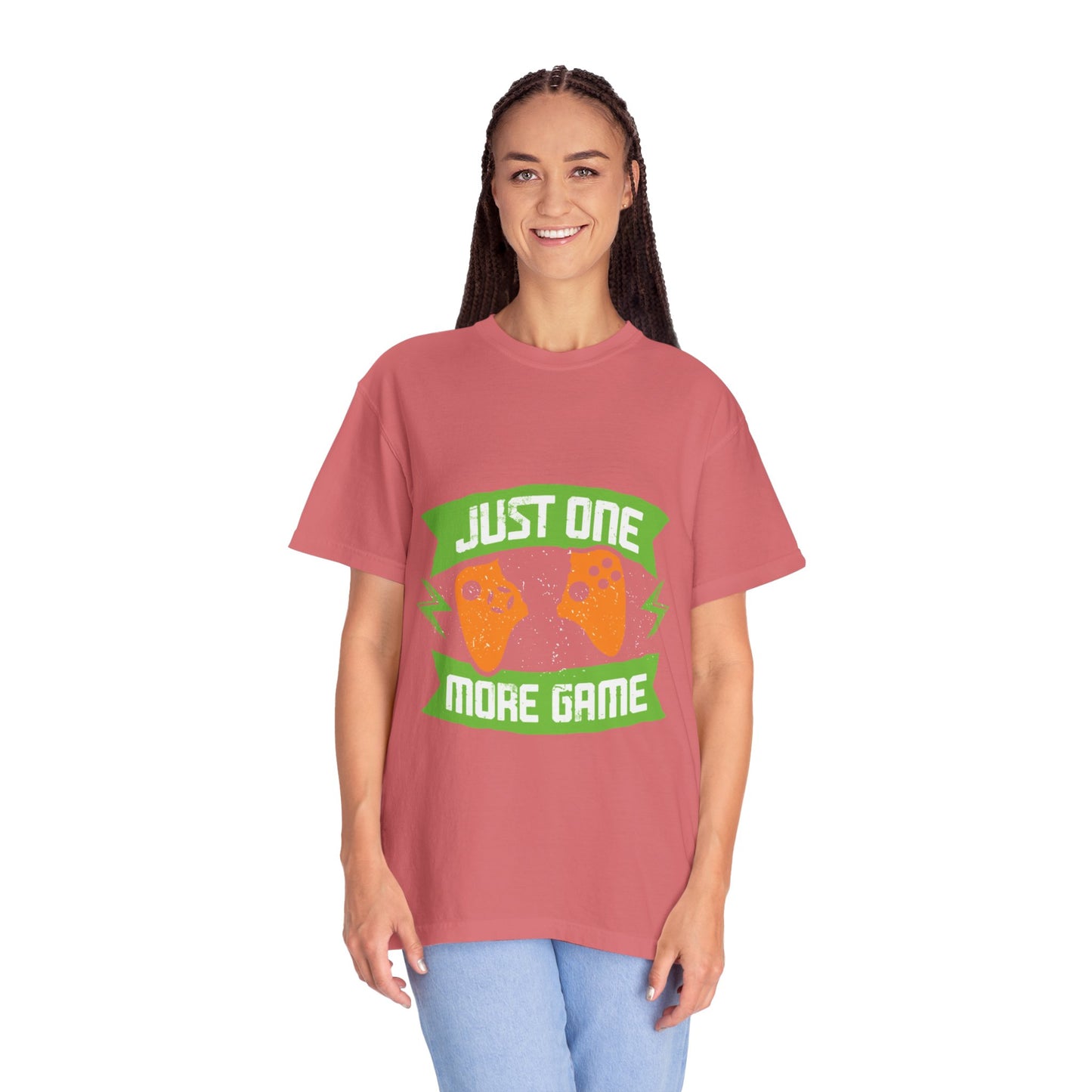 Funny Just One More Game Lost In The Game Gamer Zone Sarcastic Role-Playing Game Unisex Heavy Cotton T-Shirt