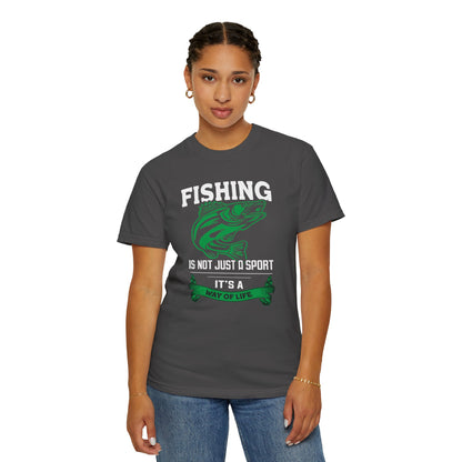 Fishing Is Not Just A Sport Reel Bait Fishing Tee Solitude Unisex Heavy Cotton T-Shirt
