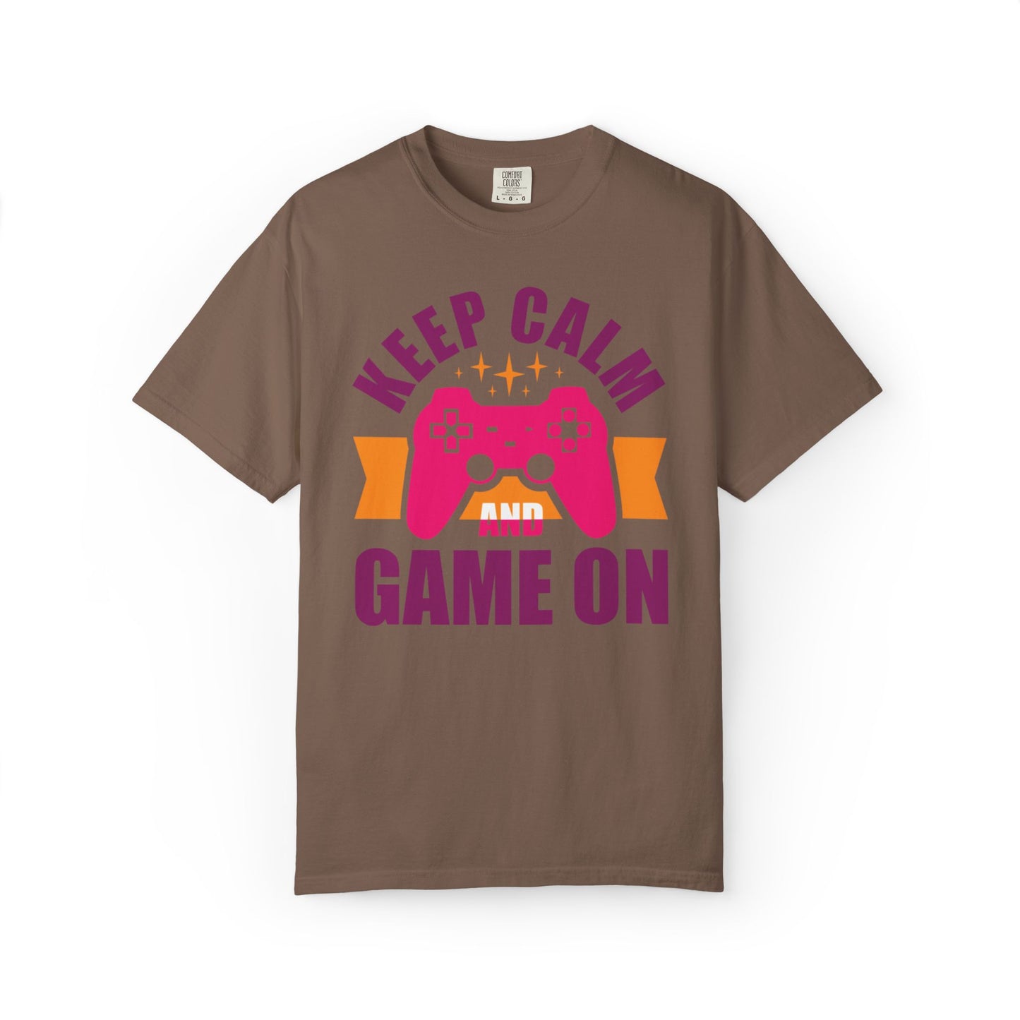 Inspirational Keep Calm And Game On Pro Gamer Skills Gaming Mindset Gaming Community Gaming Console Unisex Heavy Cotton T-Shirt