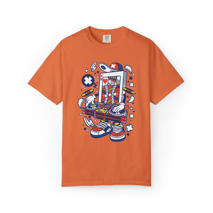 Dj King Play Card Hip Hop Vibes Trends Pop Visuals Tee Remixes Music Producer Unisex Heavy Cotton T-Shirt