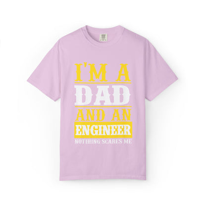 Proud Dad I’m Dad And An Engineer Fatherhood Role Model Problem-solving Critical Thinking Unisex Heavy Cotton T-Shirt