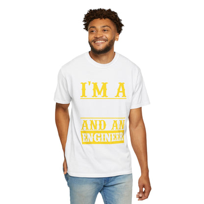 Proud Dad I’m Dad And An Engineer Fatherhood Role Model Problem-solving Critical Thinking Unisex Heavy Cotton T-Shirt
