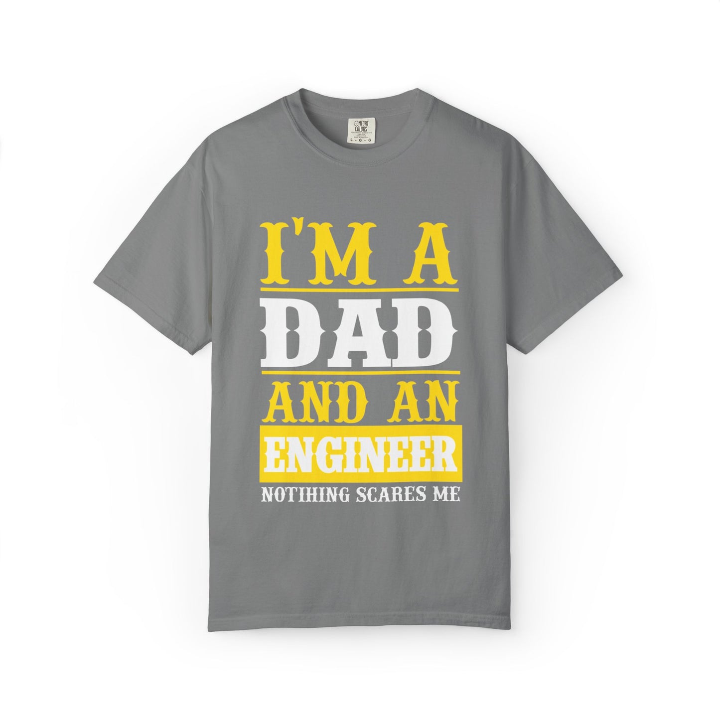 Proud Dad I’m Dad And An Engineer Fatherhood Role Model Problem-solving Critical Thinking Unisex Heavy Cotton T-Shirt
