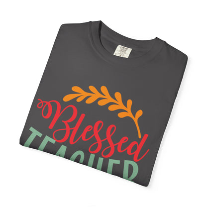 Blessed Teacher Role Model Supportive Learning Positive Reinforcement Moral Values Unisex Heavy Cotton T-Shirt