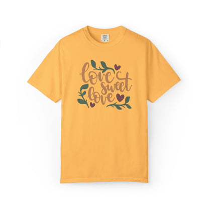 Love Sweet Love Boundless Love Affection Lover’s Tee Infinite Bliss Butterfly Kisses Evergreen Romance Unisex Heavy Cotton T-Shirt