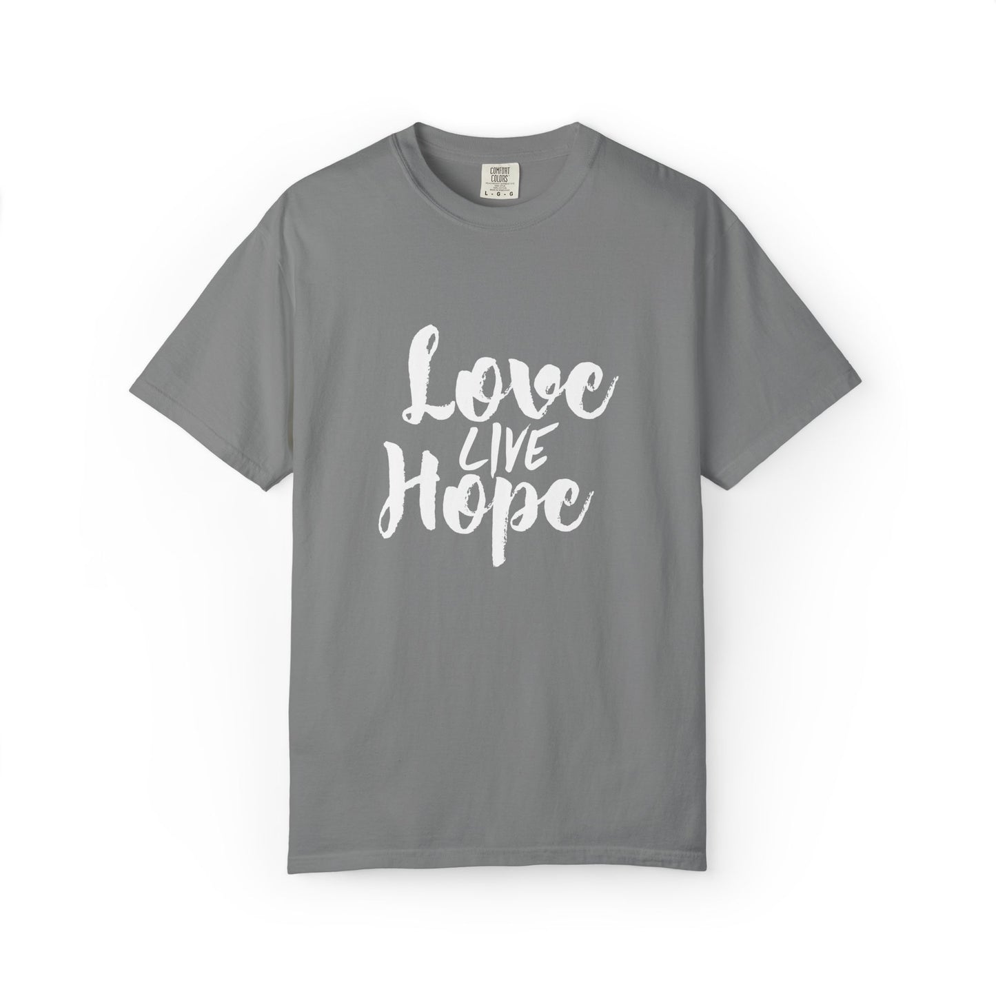 Love live hope Modern Tee Achievement Self-Improvement Unisex Heavy Cotton T-Shirt