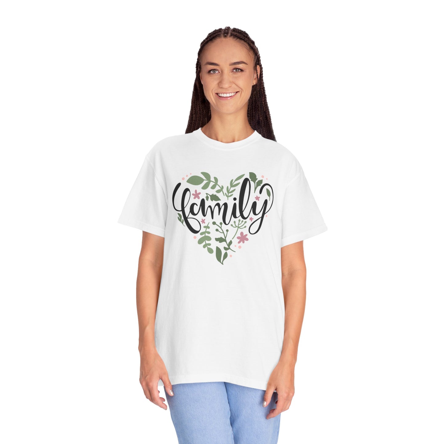 Family Trendy Tee Hug Rainbow Passion Unconditional Soulful Connection Siblings Love Parents Unisex Heavy Cotton T-Shirt