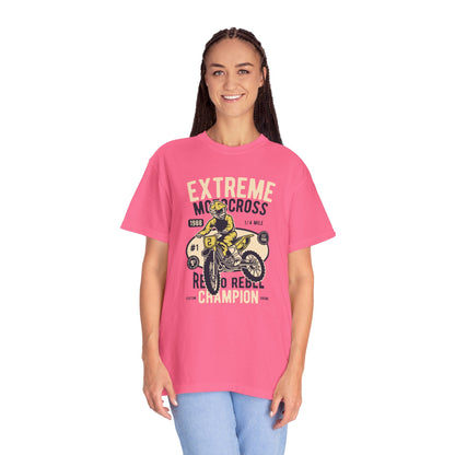 Extreme Champion Epic Trail Exploration Tee Thrill-Seeking Stunt Mastery Downhill Rush Unisex Heavy Cotton T-Shirt