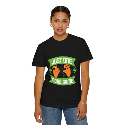 Funny Just One More Game Lost In The Game Gamer Zone Sarcastic Role-Playing Game Unisex Heavy Cotton T-Shirt