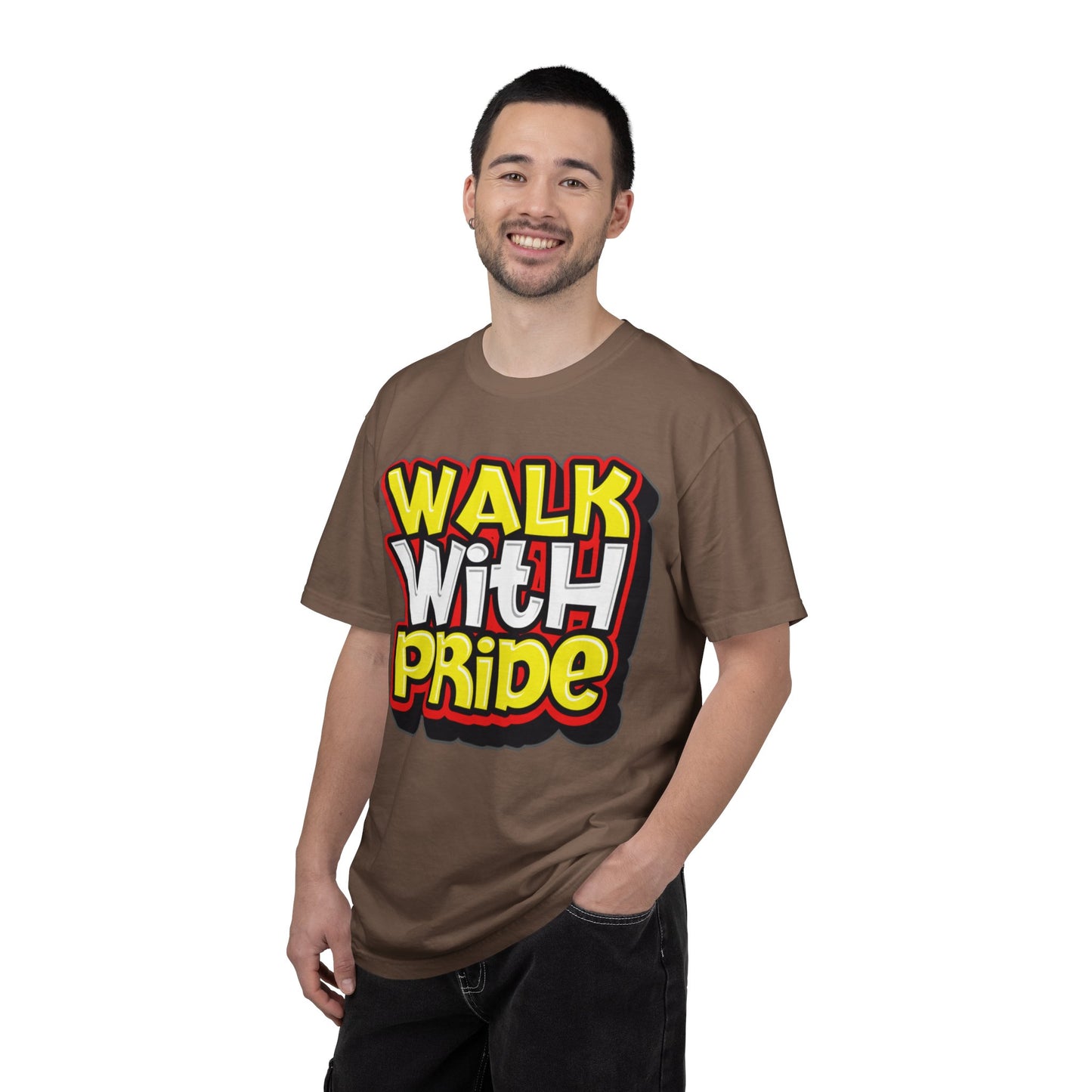 Walk With Pride Confidence Tee Aspiration Mindfulness Integrity Empowerment Unisex Heavy Cotton T-Shirt