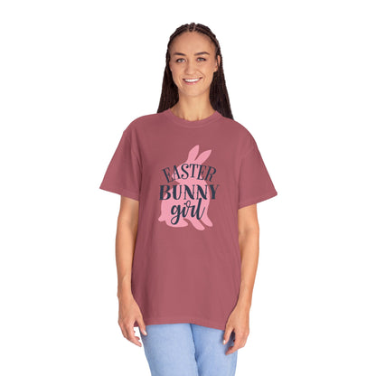 Easter Bunny Girl Holy Week Celebration Spring Festival Tee Christian Holiday Excitement Eggs Good Friday  Unisex Heavy Cotton T-Shirt