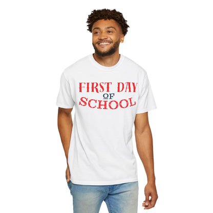Funny First Day School Learning Legend Super Scholar Junior Geniuses Science Star Student’s Day Unisex Heavy Cotton T-Shirt