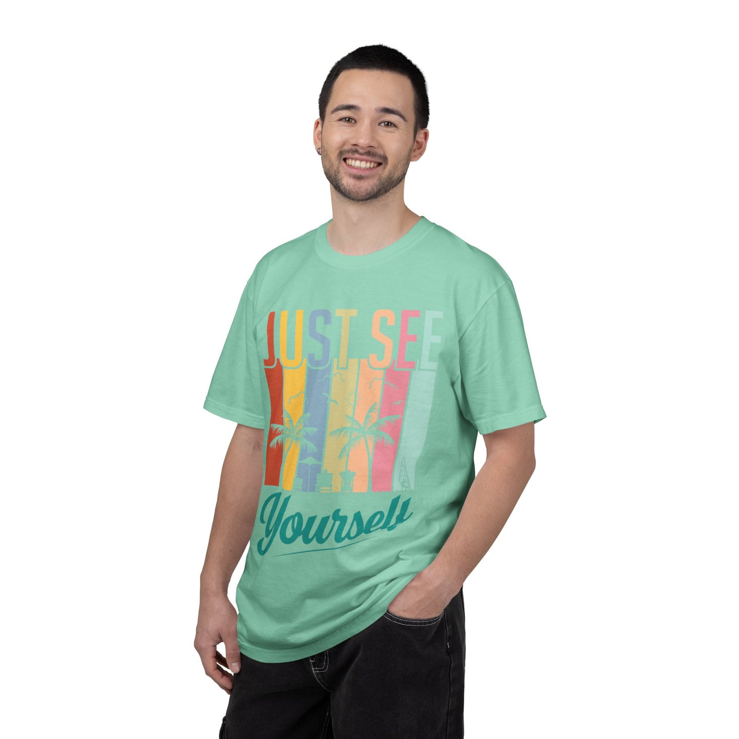 Inspirational Just See Yourself Self-Discovery Personal Vision Focus Summer Vibes Unisex Heavy Cotton T-Shirt
