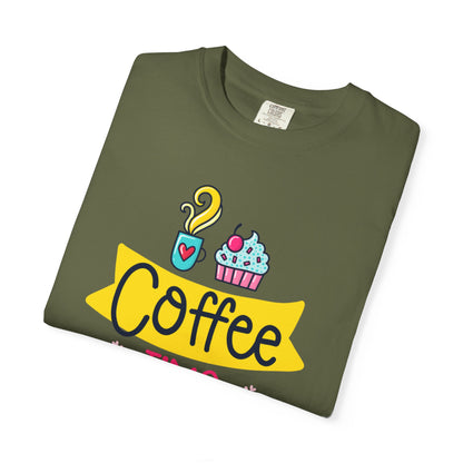Funny Coffee Time Beans Latte Lovers Tee Black Brew Addicted Barista Freak Unisex Heavy Cotton T-Shirt
