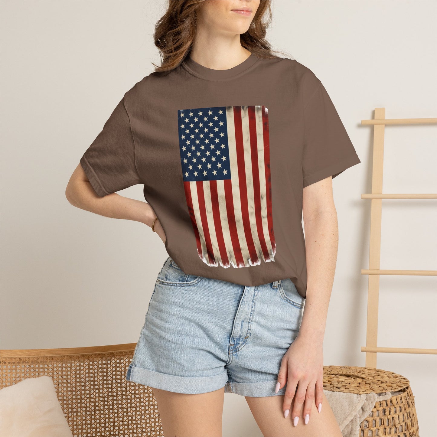 Flag USA - Unisex Garment-Dyed T-shirt