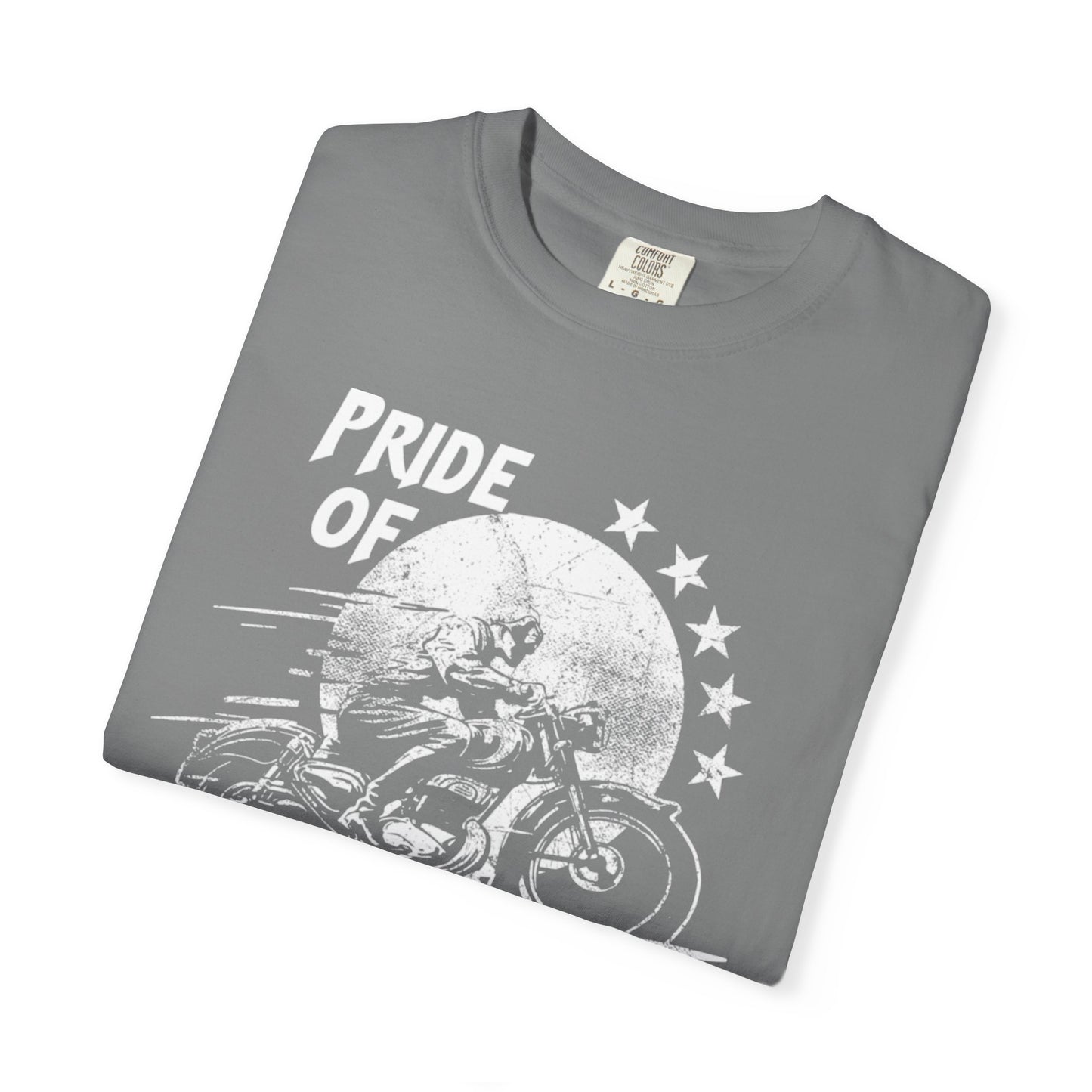 Vintage Pride Of The American Road 1973 Nostalgic Trendy Tee Motorcycle Classic Ride Legendary Bike Unisex Heavy Cotton T-Shirt