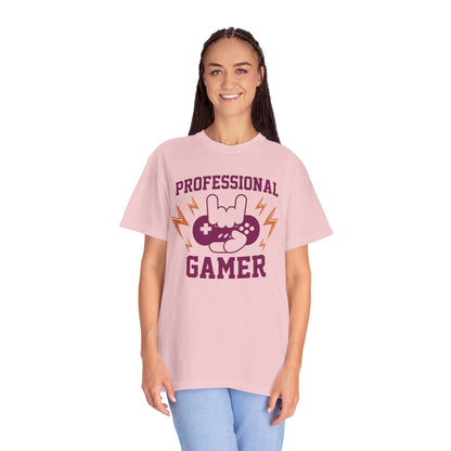 Professional Gamer Warriors Tee Non-Stop Playing Gaming Obsession Unisex Heavy Cotton T-Shirt
