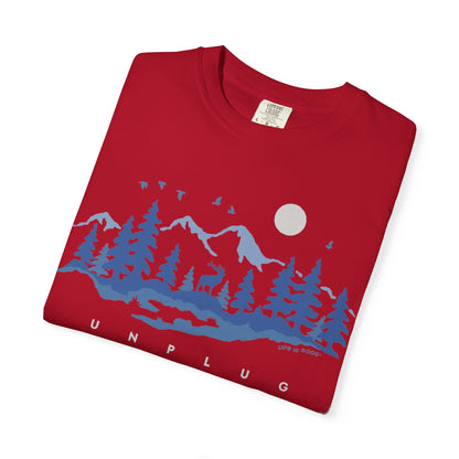 Unplug - Unisex Garment-Dyed T-shirt