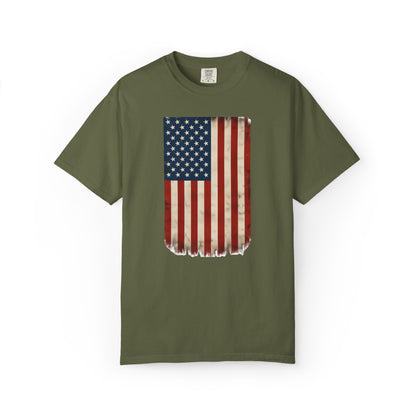 Flag USA - Unisex Garment-Dyed T-shirt