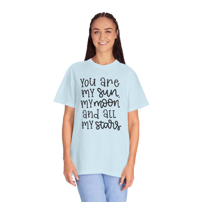 You Are My Sun My Moon And All My Stars Lovers Tee Hug Rainbow Passion Unconditional Soulful Connection Unisex Heavy Cotton T-Shirt