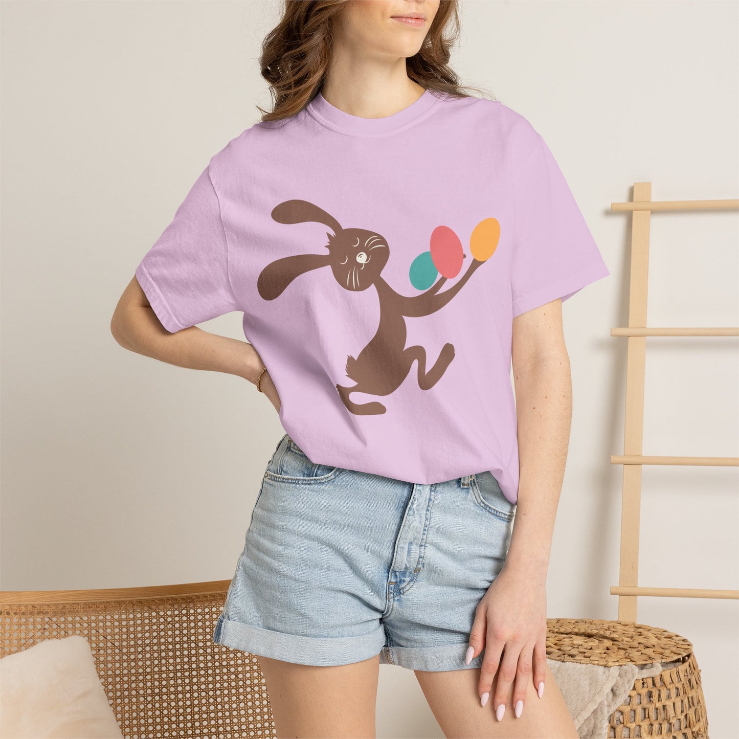 Easter Day Holy Week Spring Festival Tee Christian Holiday Easter Eggs Good Friday Unisex Heavy Cotton T-Shirt