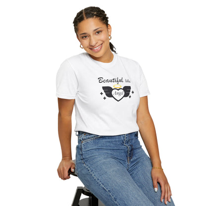 Beautiful Like Angel Politeness Tee Confidence Boost Stunning Gracefulness Unisex Heavy Cotton T-Shirt