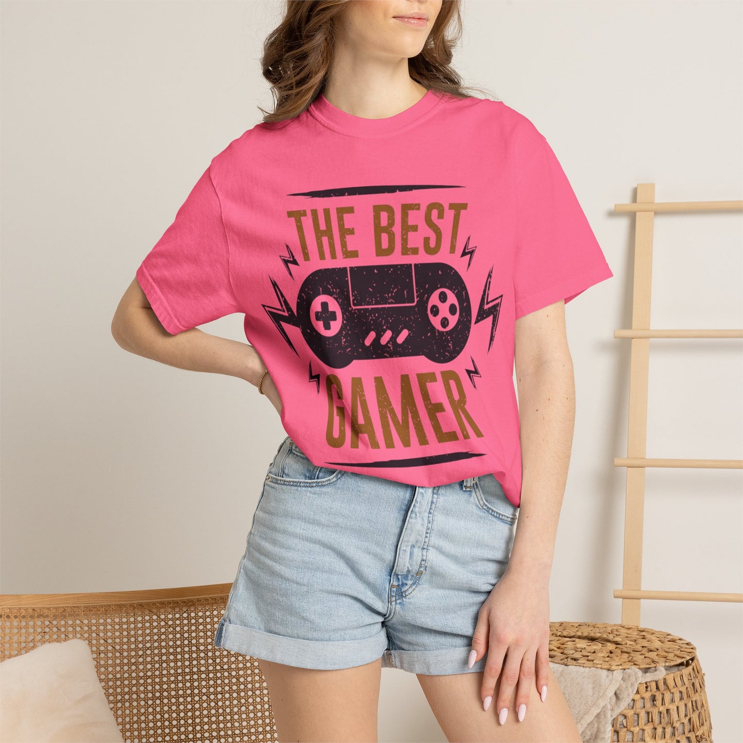 The Best Gamer Warriors Tee Non-Stop Playing Gaming Obsession Unisex Heavy Cotton T-Shirt