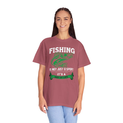 Fishing Is Not Just A Sport Reel Bait Fishing Tee Solitude Unisex Heavy Cotton T-Shirt