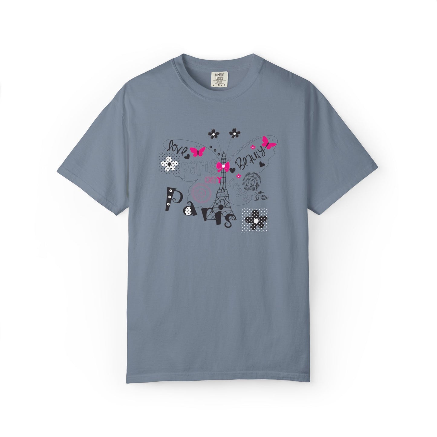 Paris Love Honeymoon Spots Candlelit Dinners Couples’ Tee Retreats Paris Fashion Unisex Heavy Cotton T-Shirt