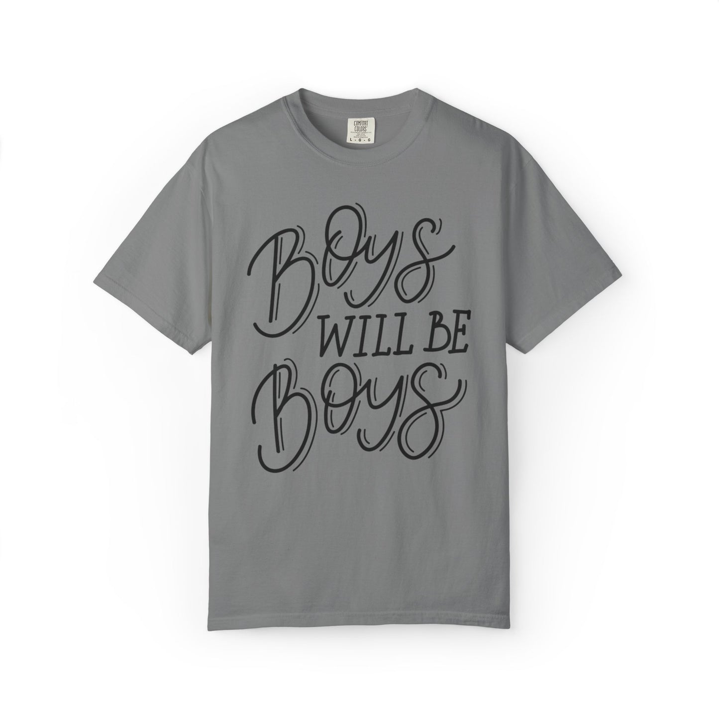 Funny Boys Will Be Boys Rule Heartwarming Sarcastic Decent Lovely Trendy Tee Sweet Stubborn Handsome Unisex Heavy Cotton T-Shirt