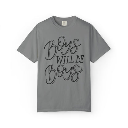 Funny Boys Will Be Boys Rule Heartwarming Sarcastic Decent Lovely Trendy Tee Sweet Stubborn Handsome Unisex Heavy Cotton T-Shirt