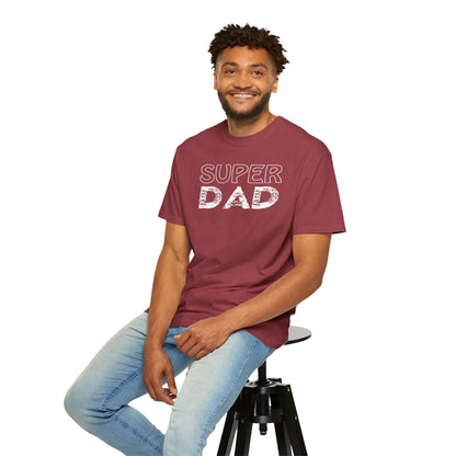 Super Dad Embracing Fatherhood Tee Growing Our Family Anticipating Parenthood Unisex Heavy Cotton T-Shirt
