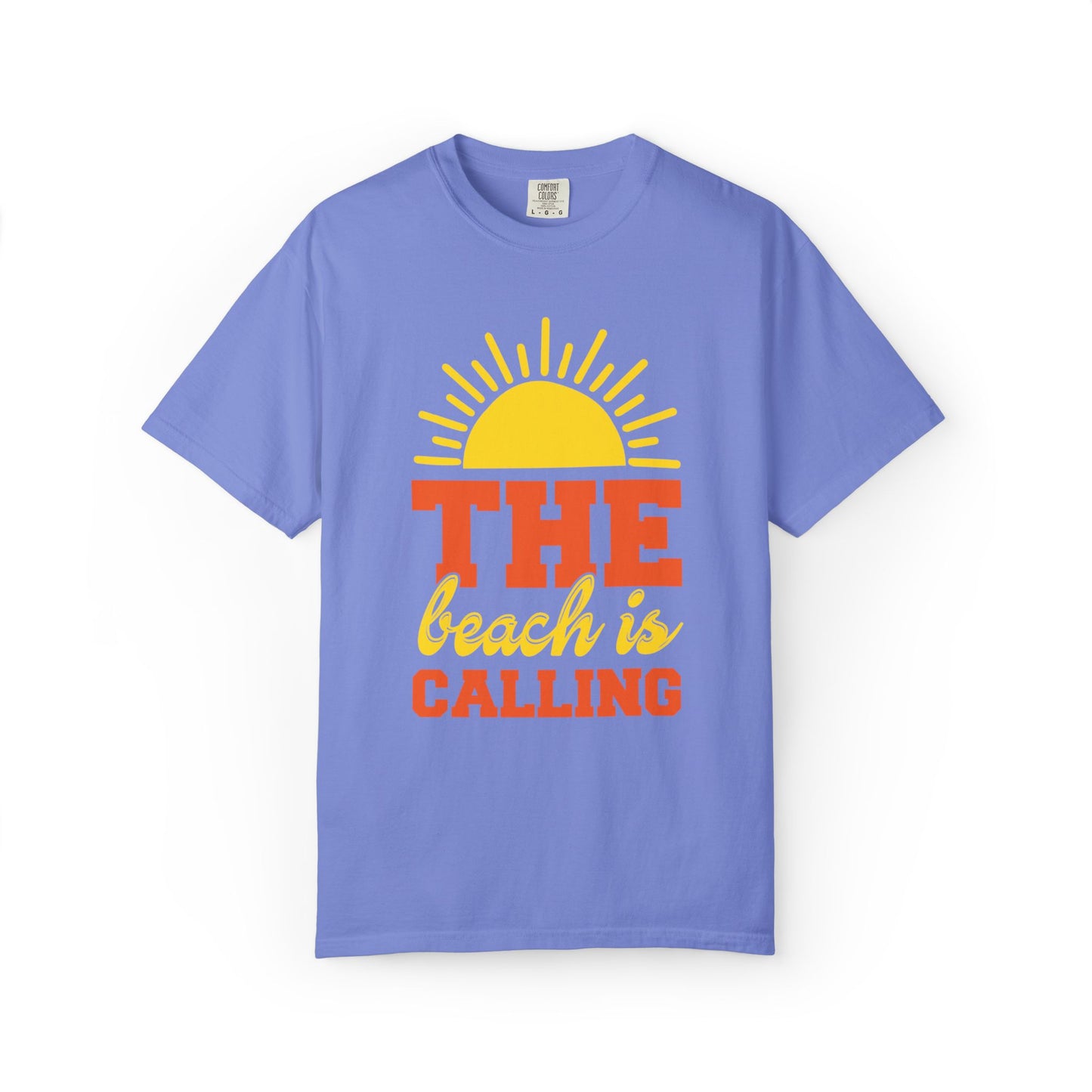 Enjoyable The Beach Is Calling Beach Life Sun Sand Sea Sun Kissed Sea Breeze Beach Sun Glasses Palm Trees Unisex Heavy Cotton T-Shirt