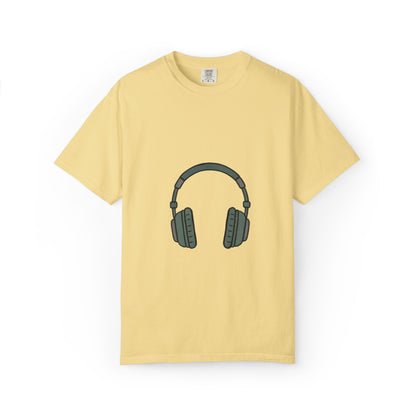 Head Phone Unisex Garment-Dyed T-shirt