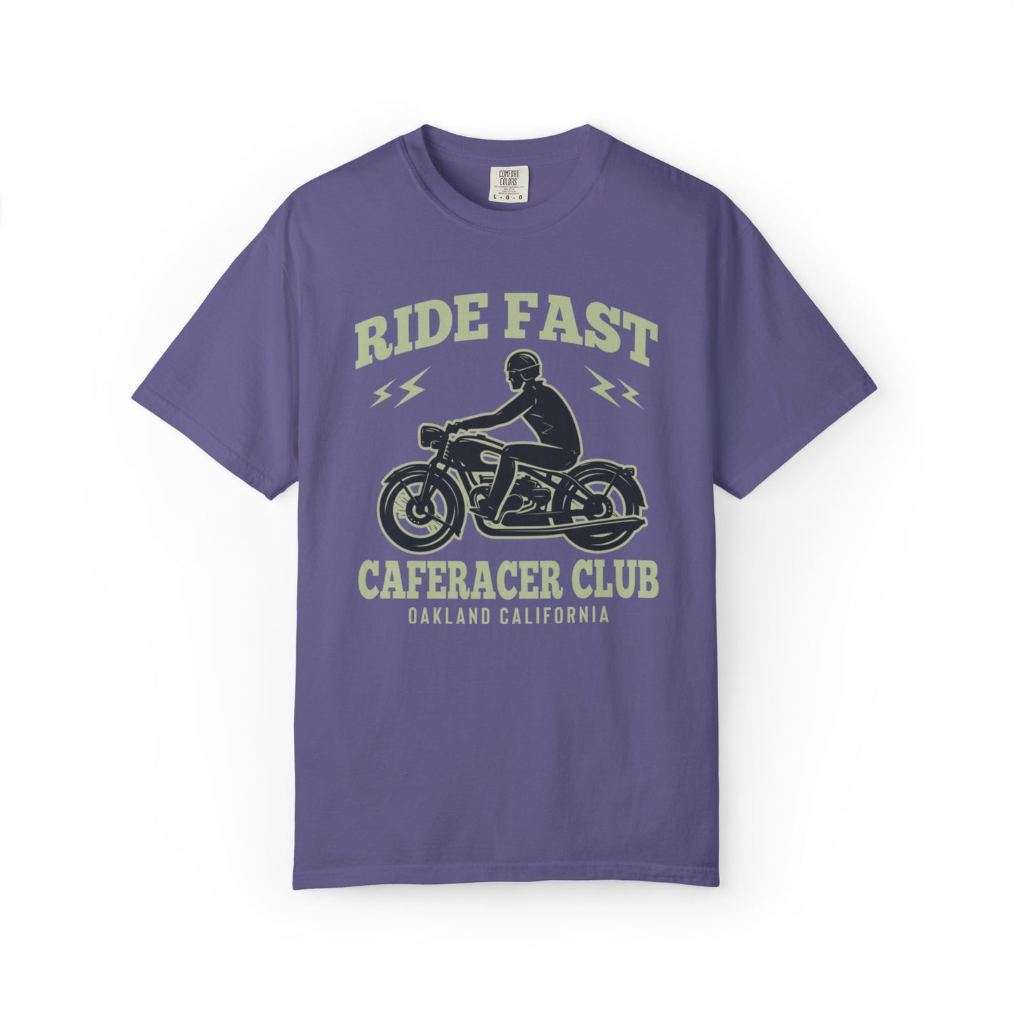 Thriller Ride Fast Caferacer Motorcycle Club Bike Lovers High-speed Adventure Bike Unisex Heavy Cotton T-Shirt
