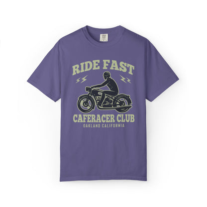 Thriller Ride Fast Caferacer Motorcycle Club Bike Lovers High-speed Adventure Bike Unisex Heavy Cotton T-Shirt
