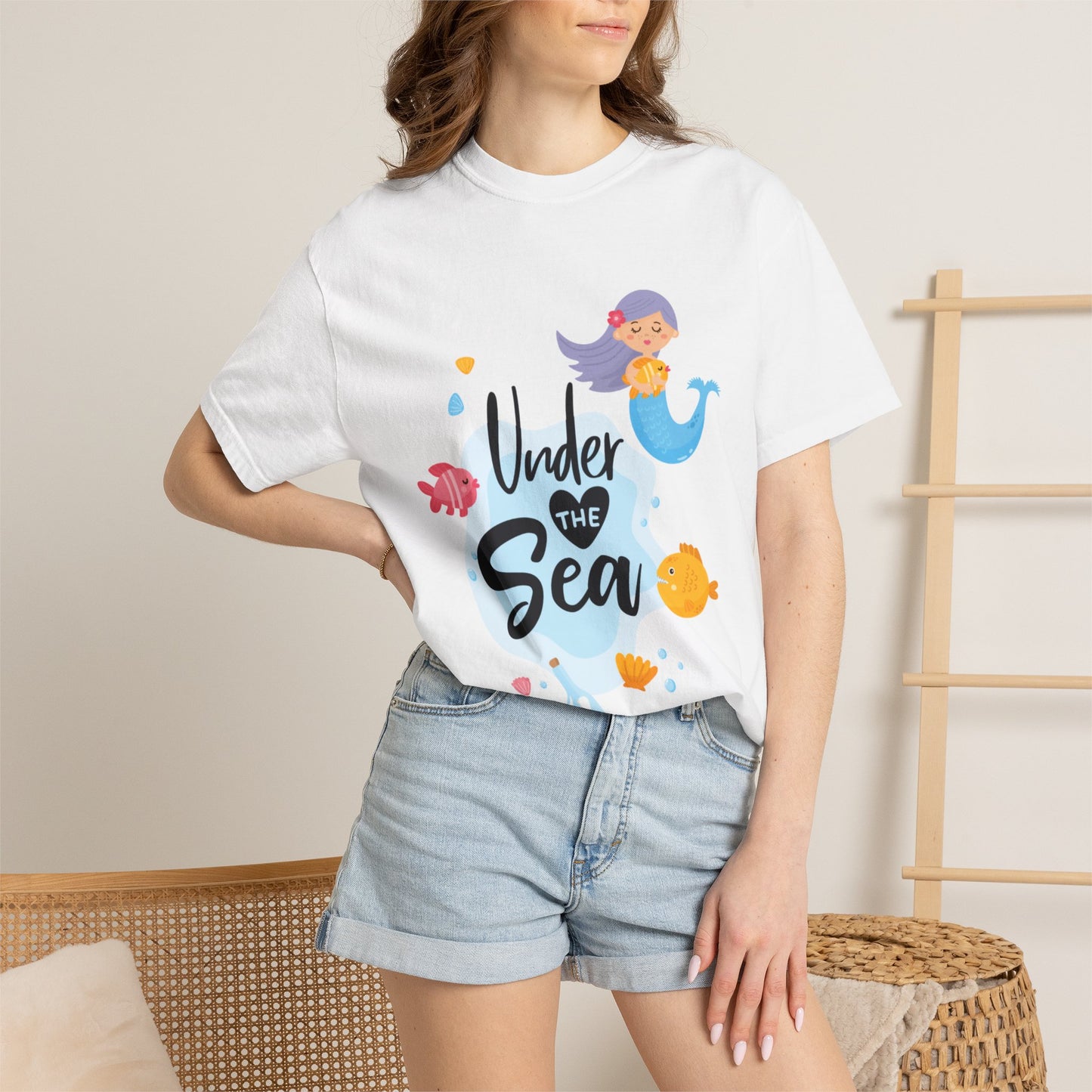Under The Sea Oceanic Enchantment Tee Marine Life Wonders Unseen Depths Unisex Heavy Cotton T-Shirt