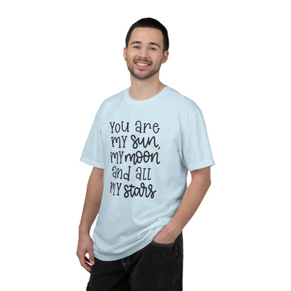 You Are My Sun My Moon And All My Stars Lovers Tee Hug Rainbow Passion Unconditional Soulful Connection Unisex Heavy Cotton T-Shirt
