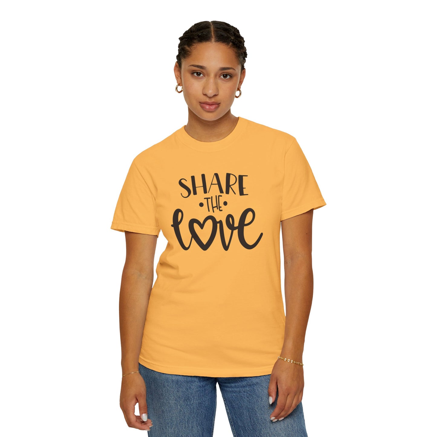 Share The Love Kindness Tee Compassion Empathy Support Community Affection Unisex Heavy Cotton T-Shirt