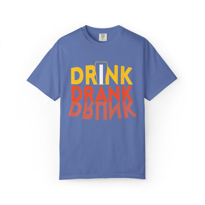 Funny Drink Drank Drunk Want To Drink Beer sarcastic Beer Glass Sip & Smile Unisex Heavy Cotton T-Shirt