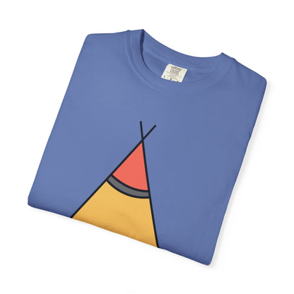 Camping  Adventure Lovers Tee Nature Exploration Bonfire Travel Van Unisex Heavy Cotton T-Shirt