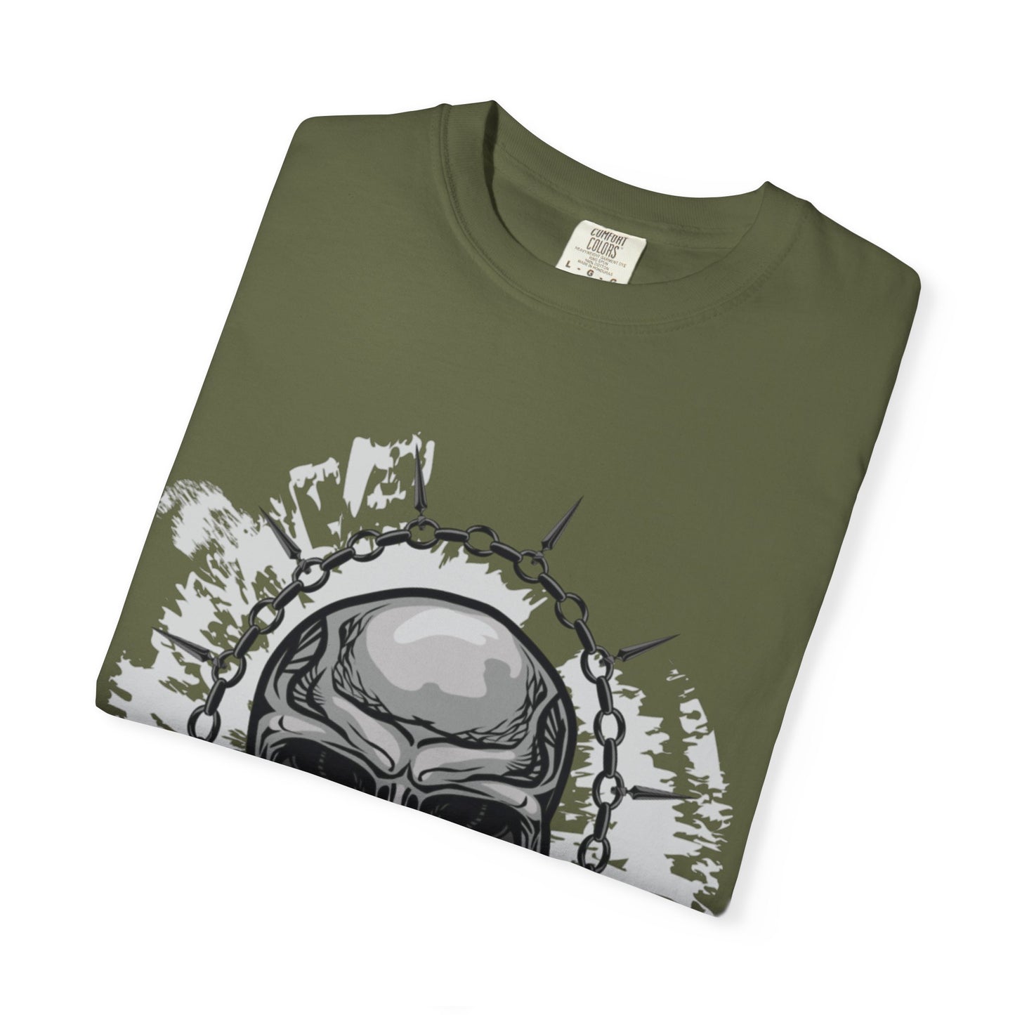 Chain Skull Cranium Head Anatomy Bones Trend Tee Horror Creepy Head X-ray Unisex Heavy Cotton T-Shirt