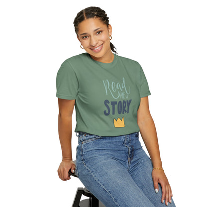 Read Me A Story Time Travel Superhero Parallel Trendy Tee Universe Fiction Connection Grand Parents Unisex Heavy Cotton T-Shirt