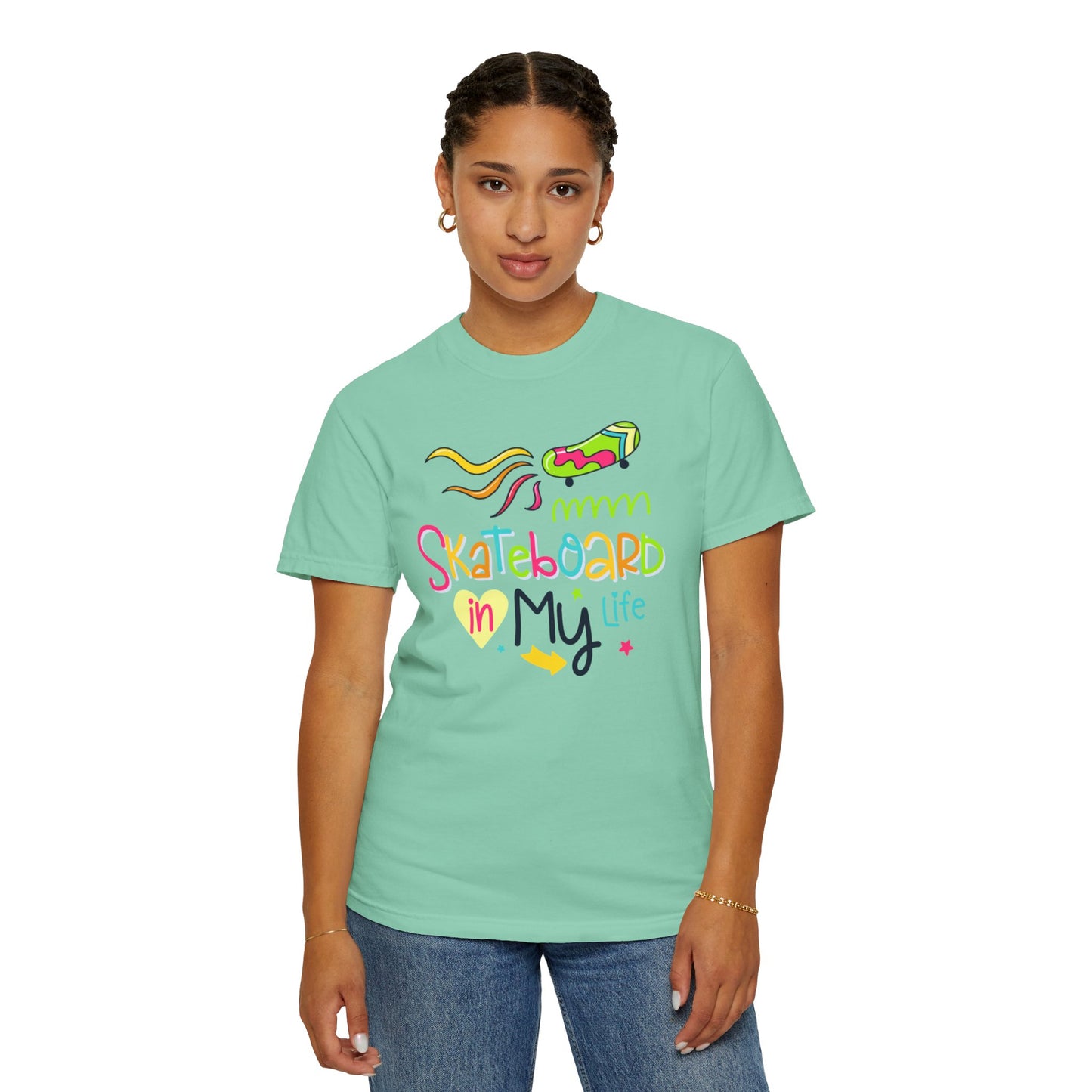 Skateboard In My Life Skater Competitions Boarding Fitness Tee Unisex Heavy Cotton T-Shirt