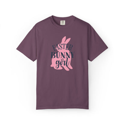 Easter Bunny Girl Holy Week Celebration Spring Festival Tee Christian Holiday Excitement Eggs Good Friday  Unisex Heavy Cotton T-Shirt