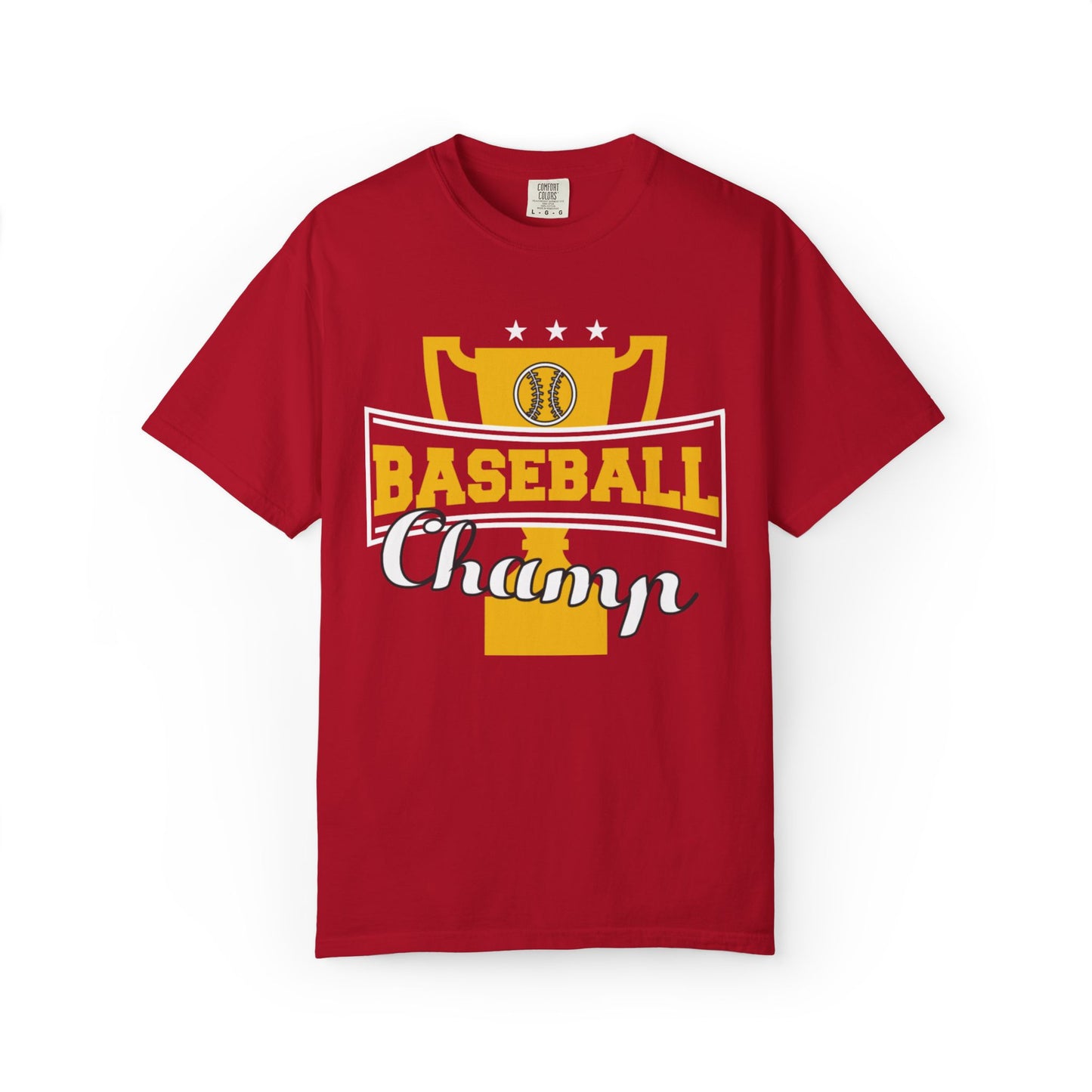 Baseball Champ Tee Bullpen Pitcher Bats League Game Sports Unisex Heavy Cotton T-Shirt