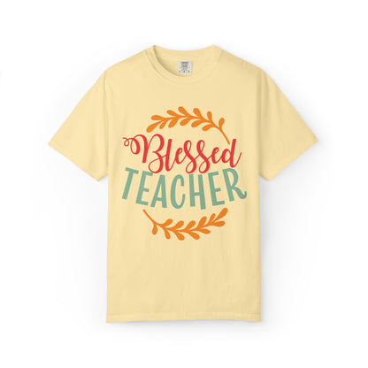 Blessed Teacher Role Model Supportive Learning Positive Reinforcement Moral Values Unisex Heavy Cotton T-Shirt