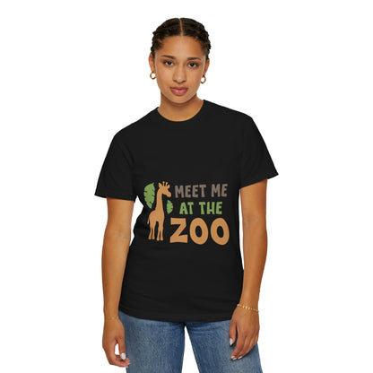 Meet Me At Zoo Wildlife Conservation Tee Animal Welfare Safari Aquarium Outreach Programs Unisex Heavy Cotton T-Shirt