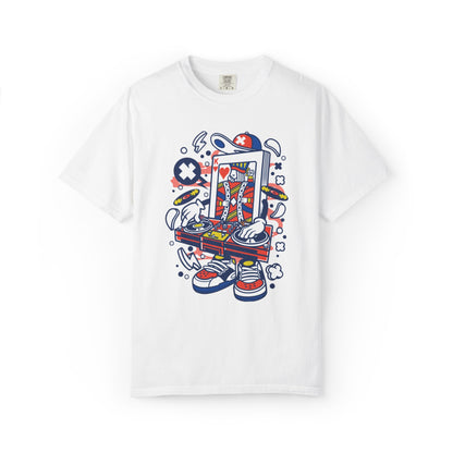 Dj King Play Card Hip Hop Vibes Trends Pop Visuals Tee Remixes Music Producer Unisex Heavy Cotton T-Shirt