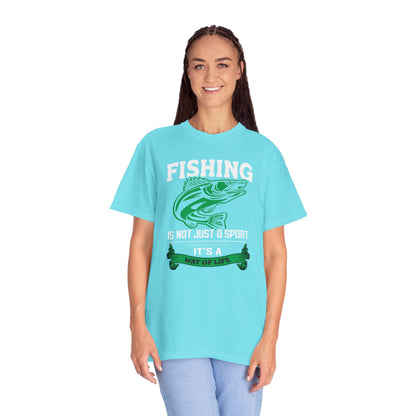 Fishing Is Not Just A Sport Reel Bait Fishing Tee Solitude Unisex Heavy Cotton T-Shirt